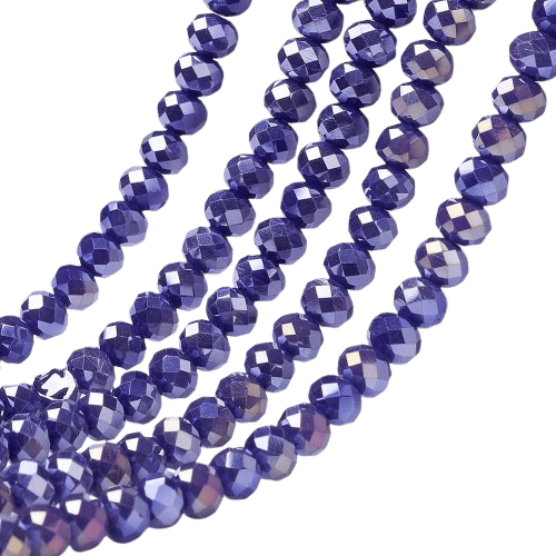 2mm Mauve AB Mini Rondelles