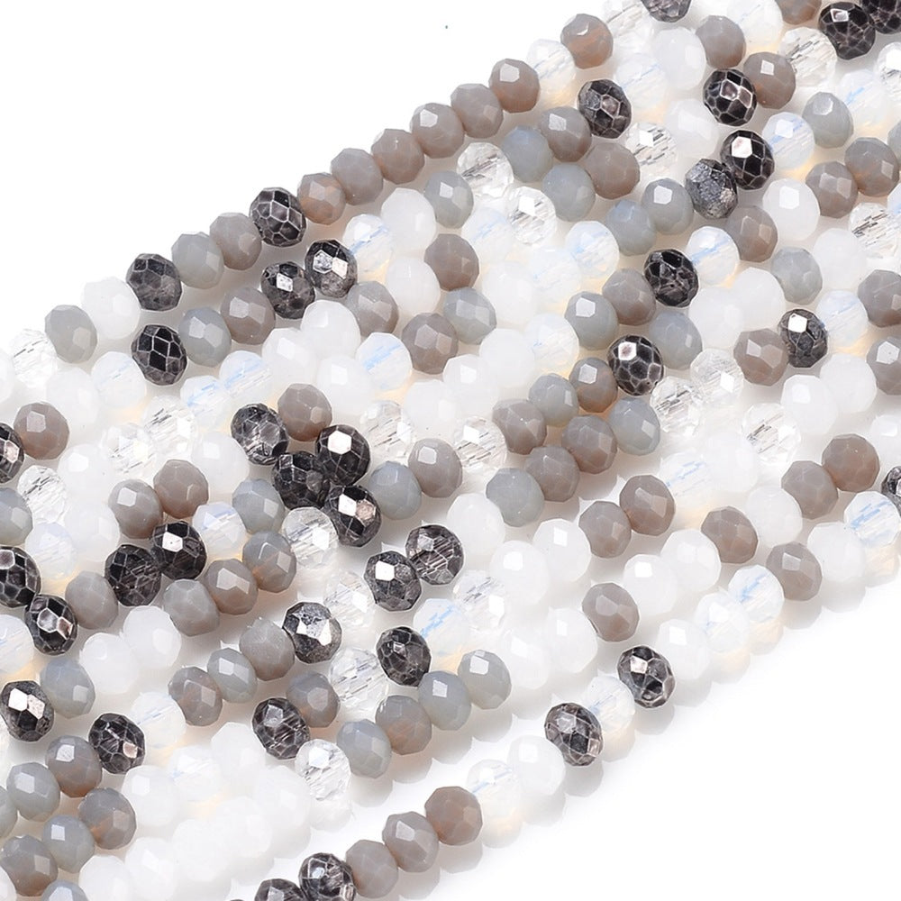 2mm Grey Mix Mini Rondelles