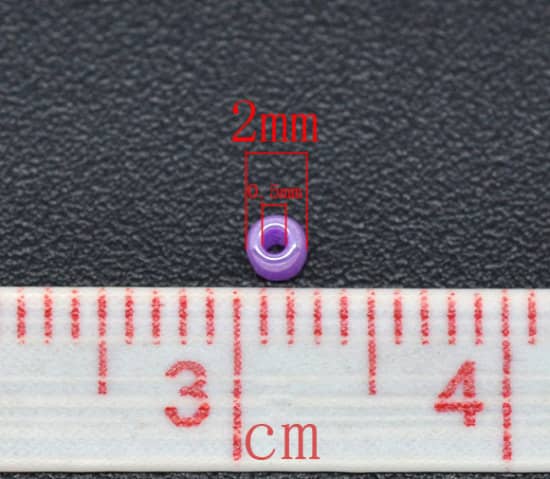 Purple Glass Seed Beads image 1