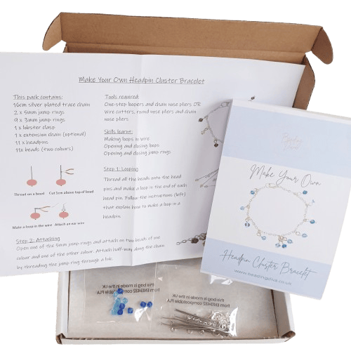 Make Your Own Headpin Cluster Drop Bracelet