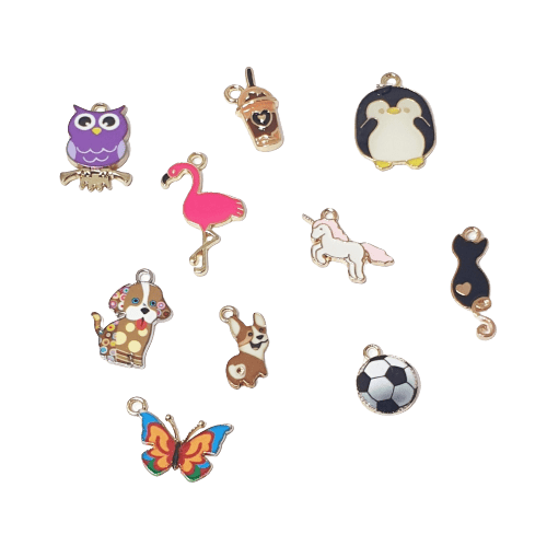 Enamel Black Cat Charm image 1