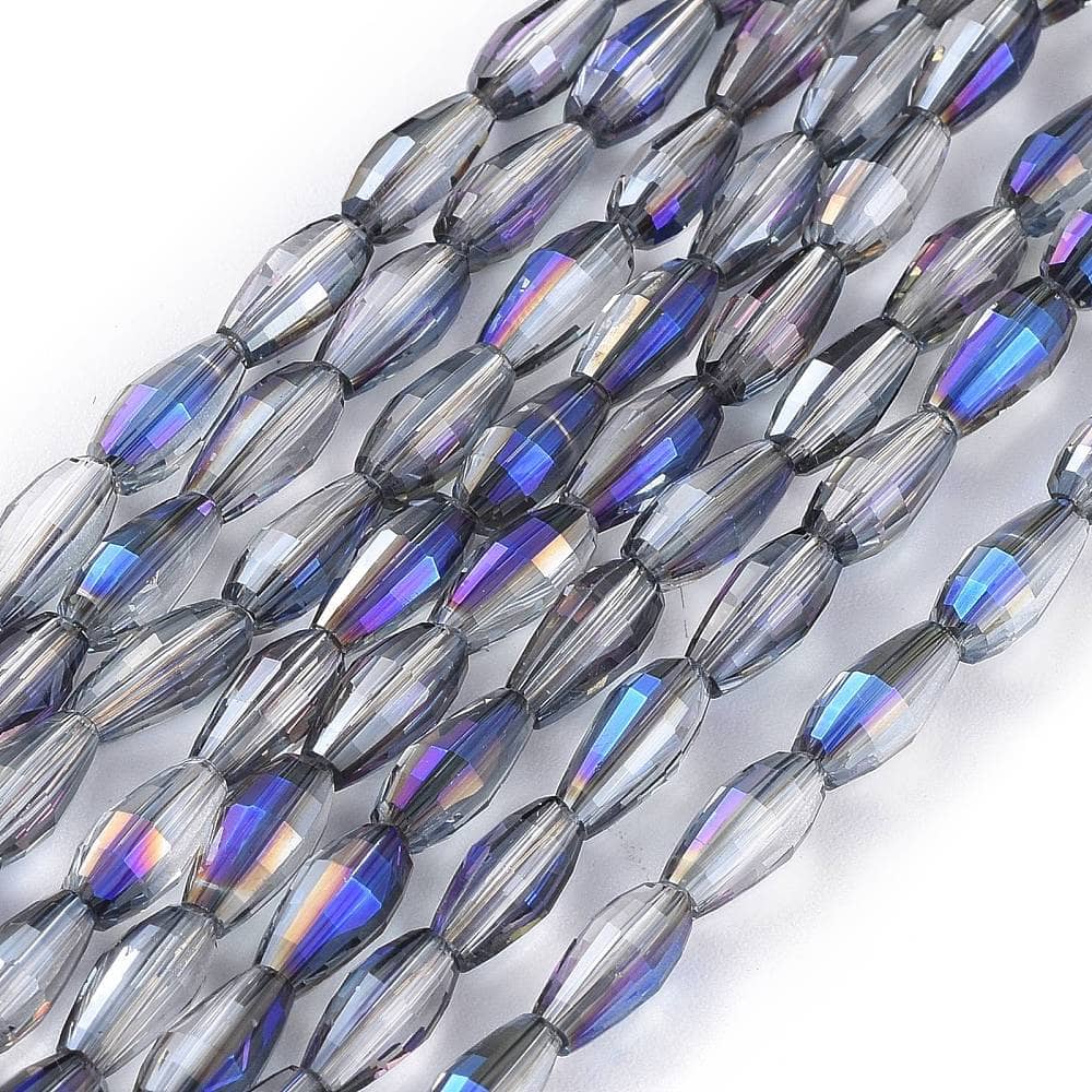 Light Blue Rice Bead Strand