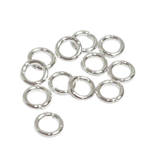 Silver Rings Devon 5mm Silver Plated Jump Rings – Beading Diva - Devon Bead Shop