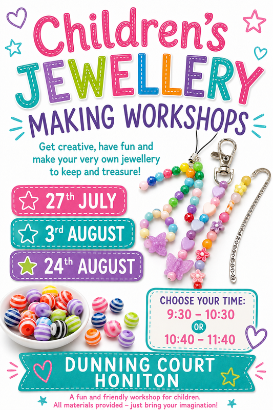 Summer Holiday Children's Jewellery Making Workshops