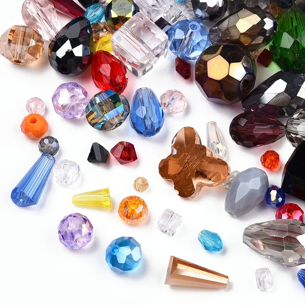 Random mix of glass beads