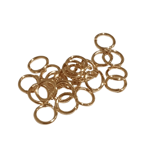 5mm Gold Plated Jump Rings image 0