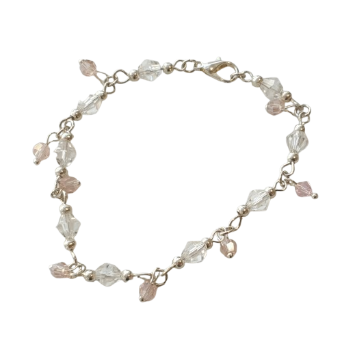 Eye pin Bracelet with Drop Detail