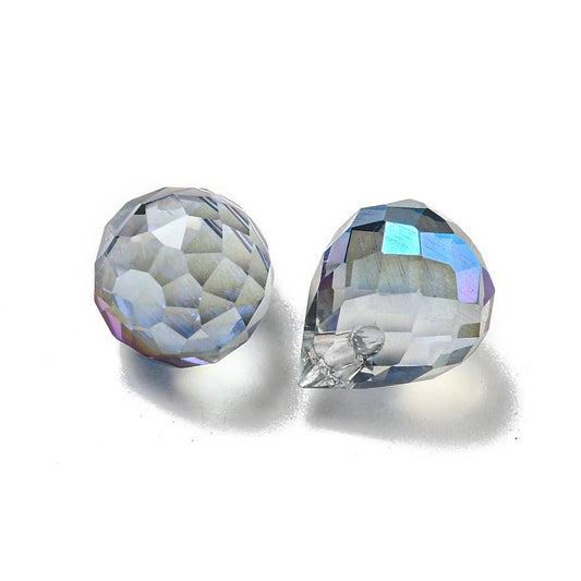 Steel Blue Briolette Bead