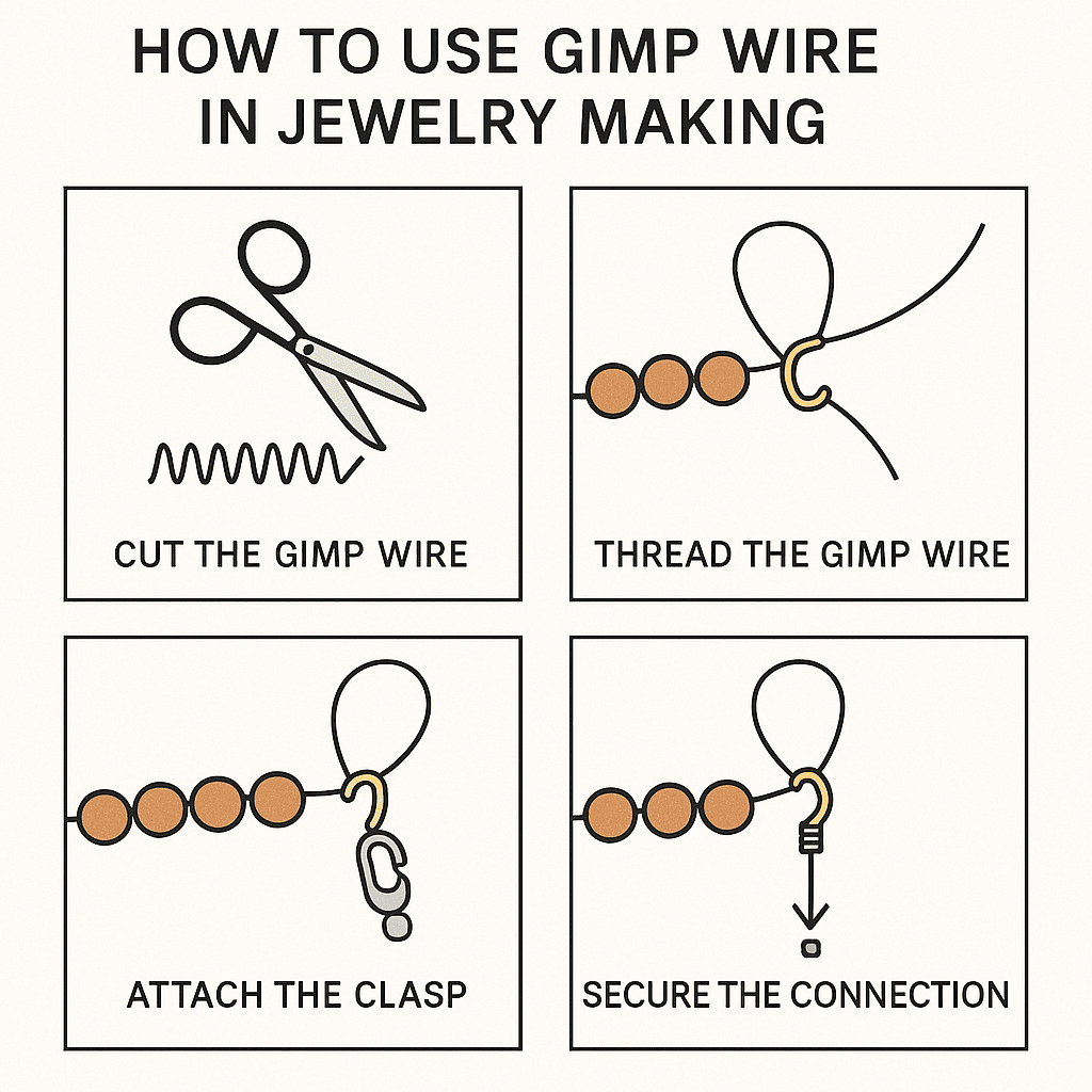 How to use gimp wire / French wire in jewellery making