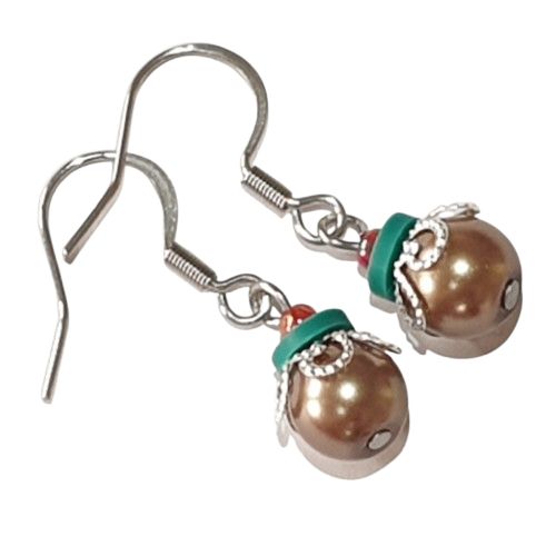 Make Your Own Christmas Pudding Earrings