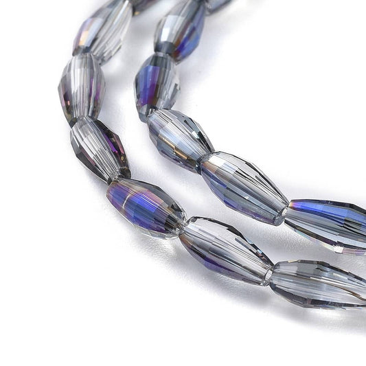 Light Blue Rice Bead Strand