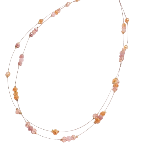 Double Strand Spacer Tiger Tail Necklace