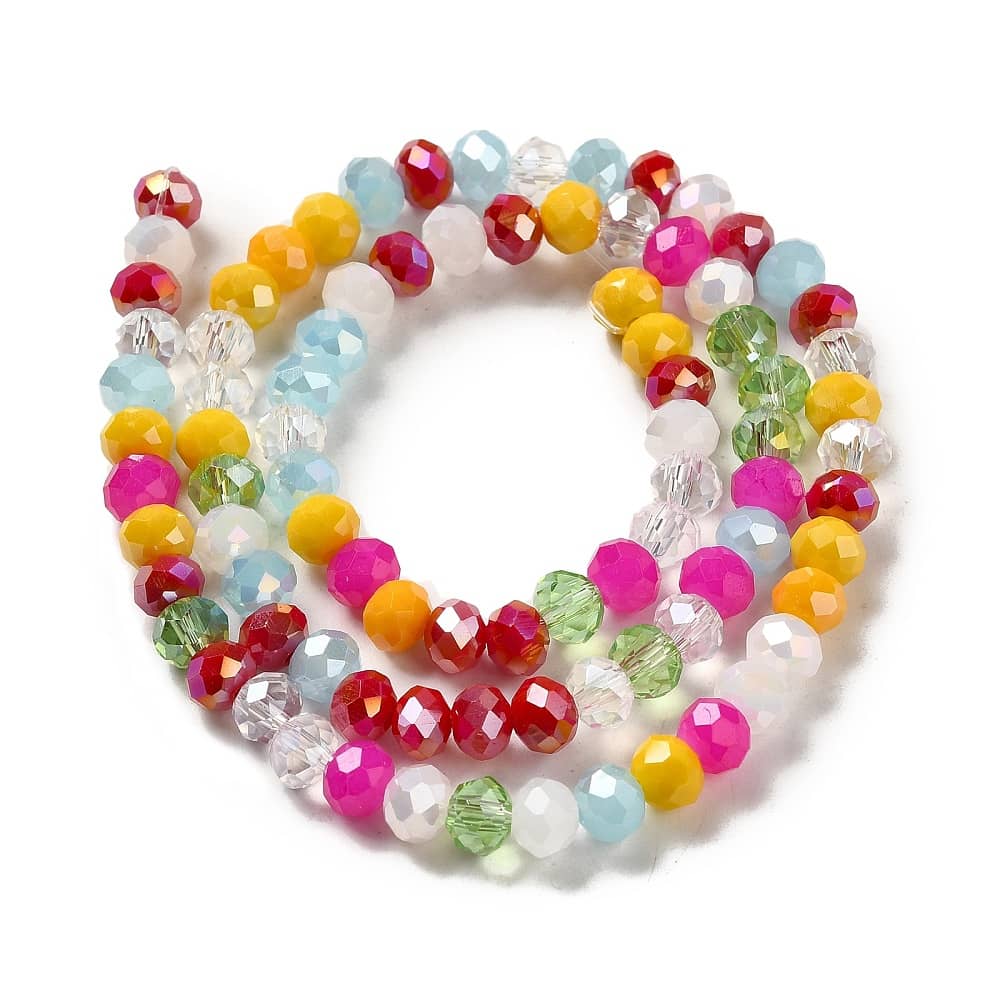 Colourful R Bead Mixed Colourful Rondelle Strands – Beading Diva - Devon Bead Shop
