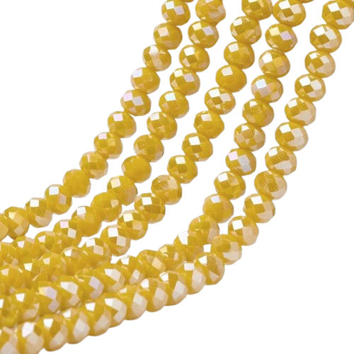 Yellow AB Rondelles